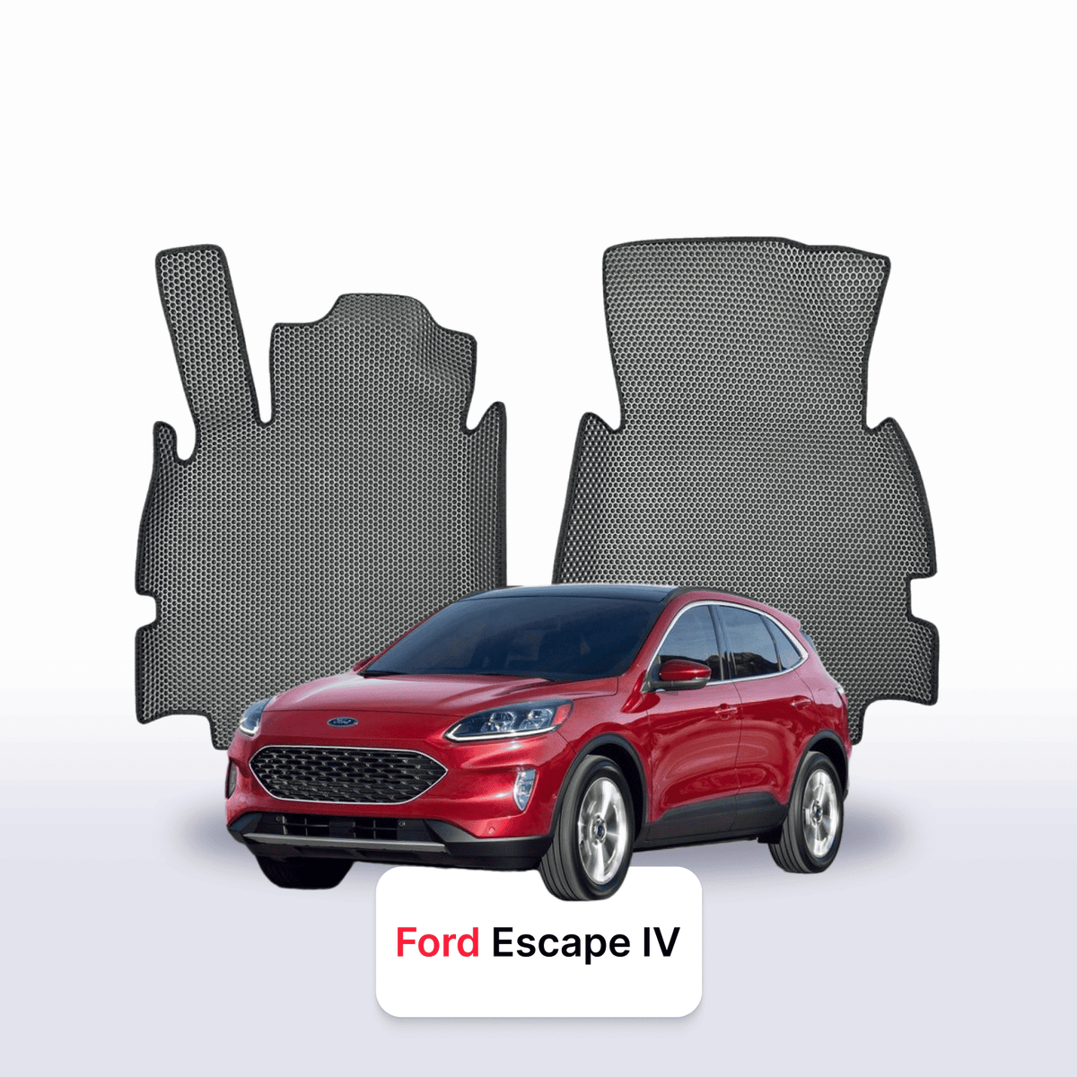 Tappetini 3D EVA per Ford Escape 4 gen 2019-2025 anni SUV + rinforzo per il tallone in metallo