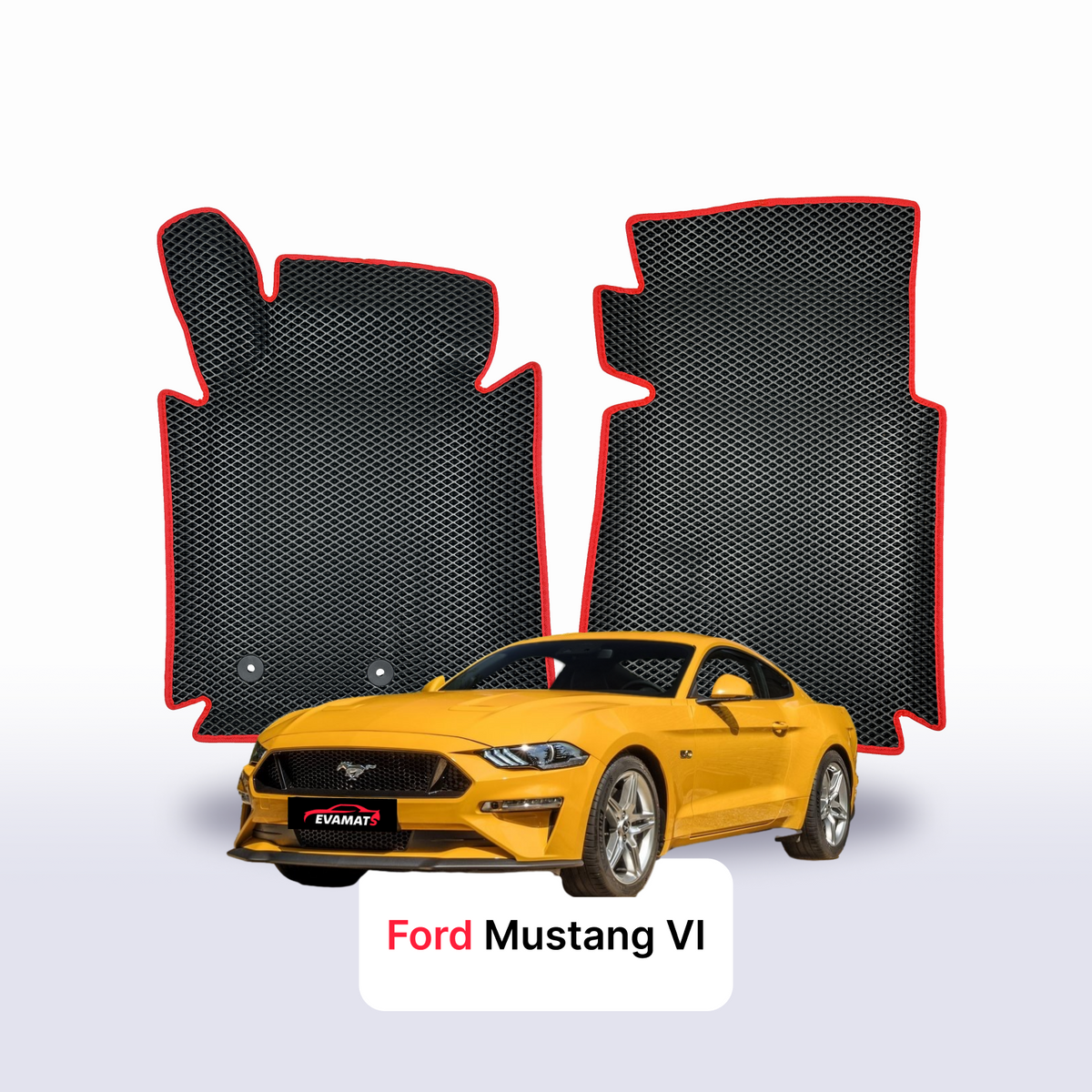 Tappetini 3D EVA per Ford Mustang 6 gen 2014-2023 anni COUPÉ