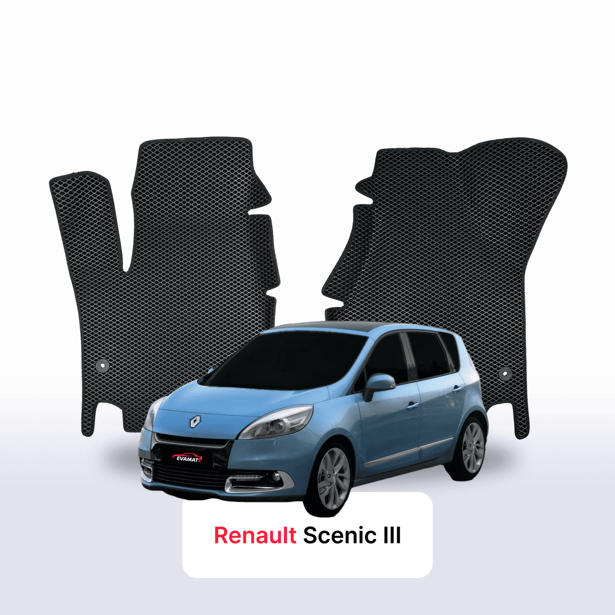 Tappetini 3D EVA per Renault Scenic 3 gen 2009-2016 anni MONOVOLUME