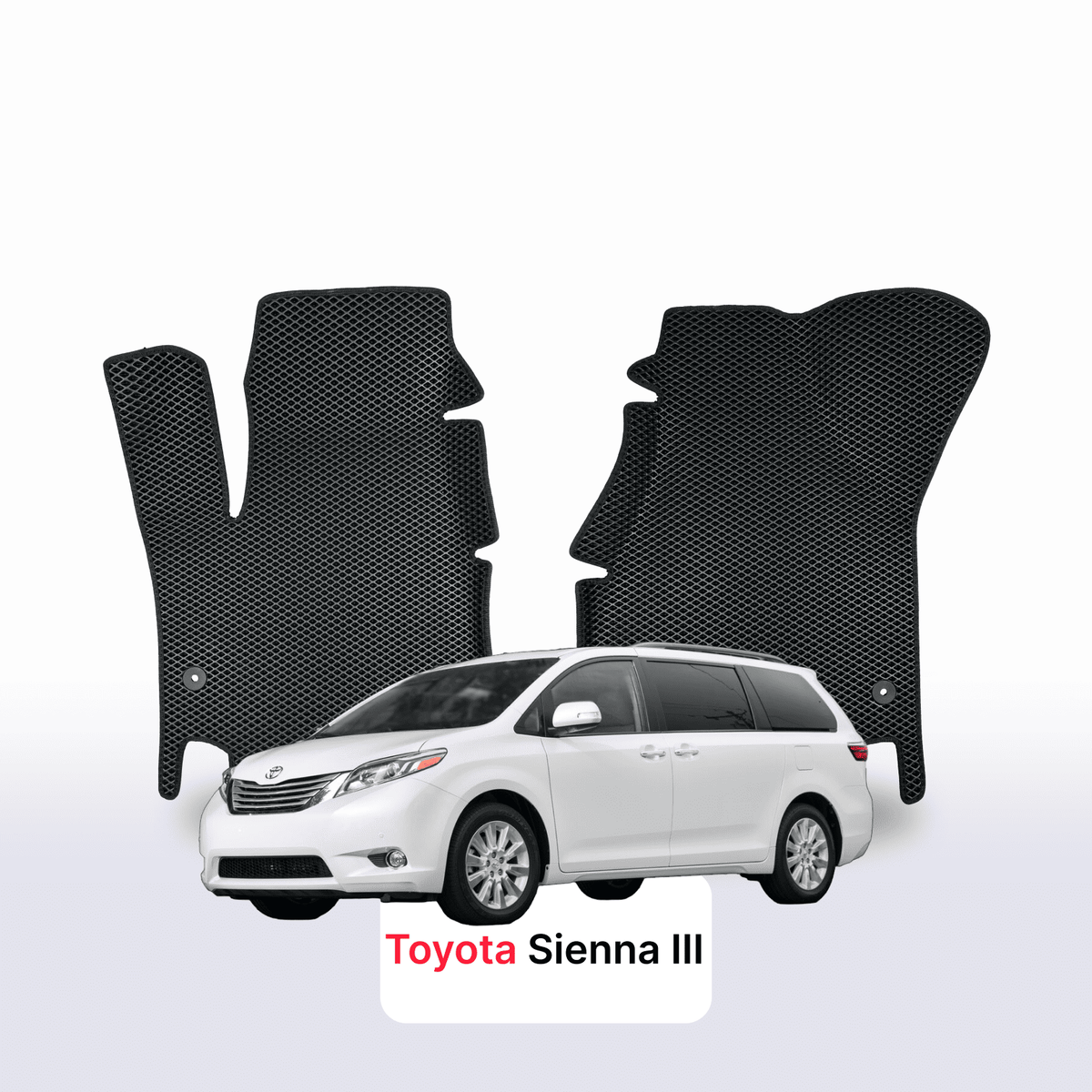 Tappetini 3D EVA per Toyota Sienna 3 gen 2010-2020 anni MONOVOLUME