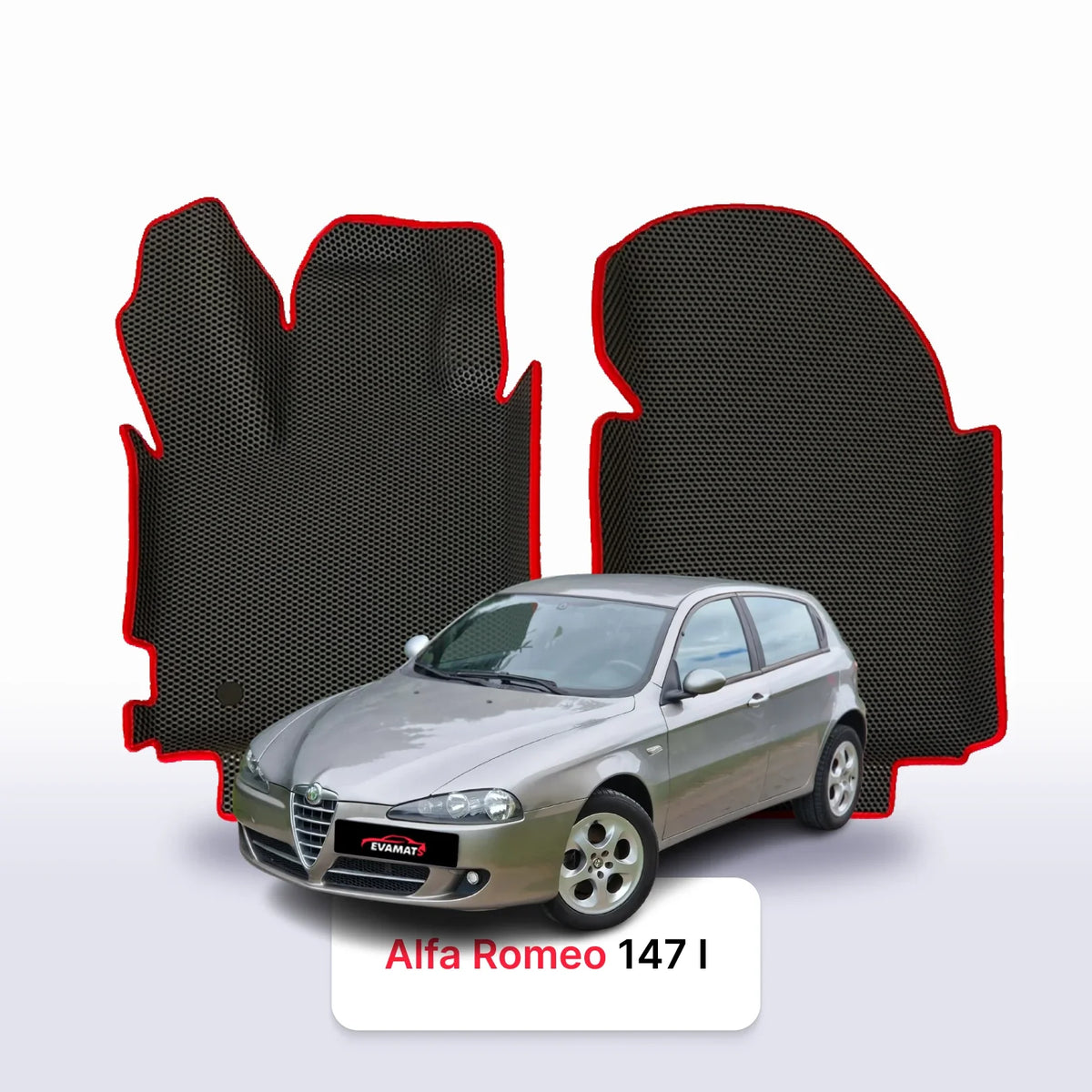 Tappetini 3D EVA per Alfa Romeo 147 1 gen 2000-2010 anni HATCHBACK 5 porte