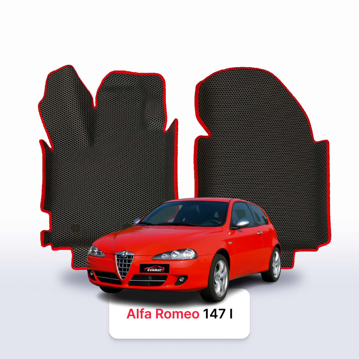 Tappetini 3D EVA per Alfa Romeo 147 1 gen 2000-2010 anni HATCHBACK 3 porte