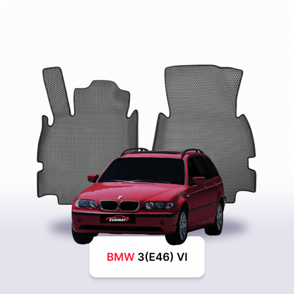 Tappetini 3D EVA per BMW 3(E46) 4 gen 1998-2005 anni STATION WAGON