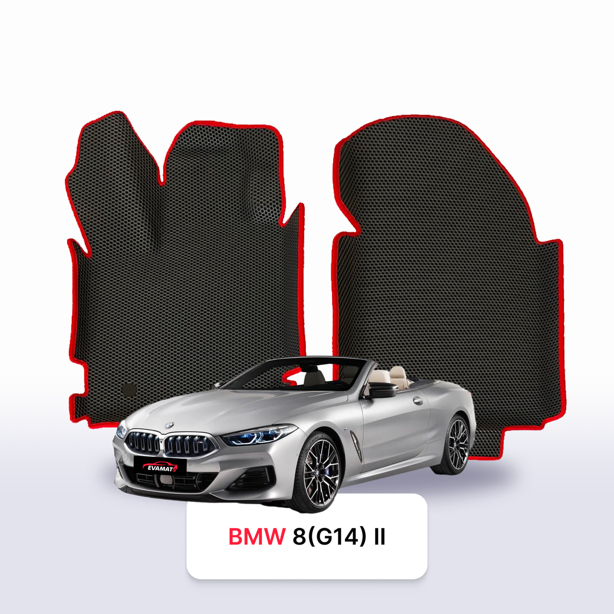 Tappetini 3D EVA per BMW 8 (G14) 2 gen 2018-2026 anni CABRIO