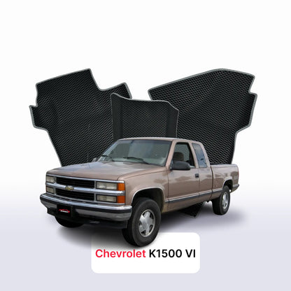 Tappetini 3D EVA per Chevrolet K1500 4 gen 1988-2003 anni PICK-UP CABINA E MEZZA