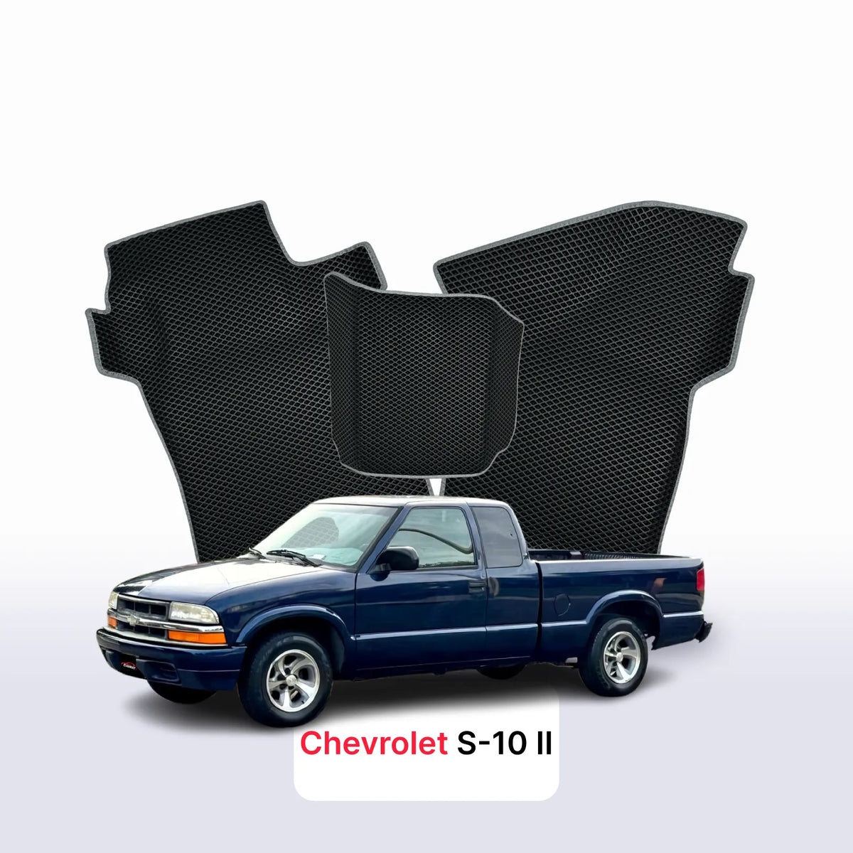 Tappetini 3D EVA per Chevrolet S-10 2 gen 1993-2004 anni PICK-UP CABINA E MEZZA