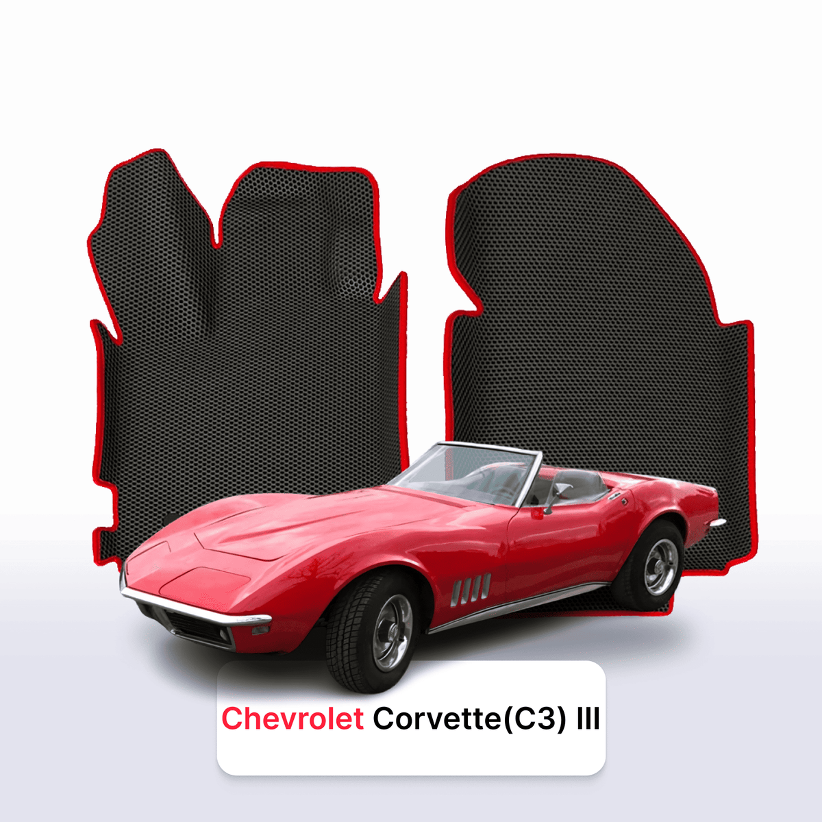 Tappetini 3D EVA per Chevrolet Corvette(C3) 3 gen 1967-1982 anni ROADSTER