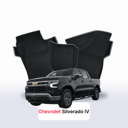 Tappetini 3D EVA per Chevrolet Silverado(T1XX) 4 gen 2019-2028 anni PICK-UP DOPPIA CABINA CREW