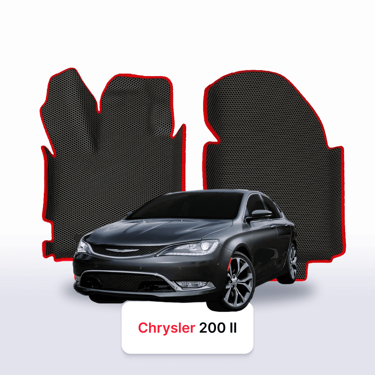 Tappetini 3D EVA per Chrysler 200 2 gen 2014-2017 anni BERLINA
