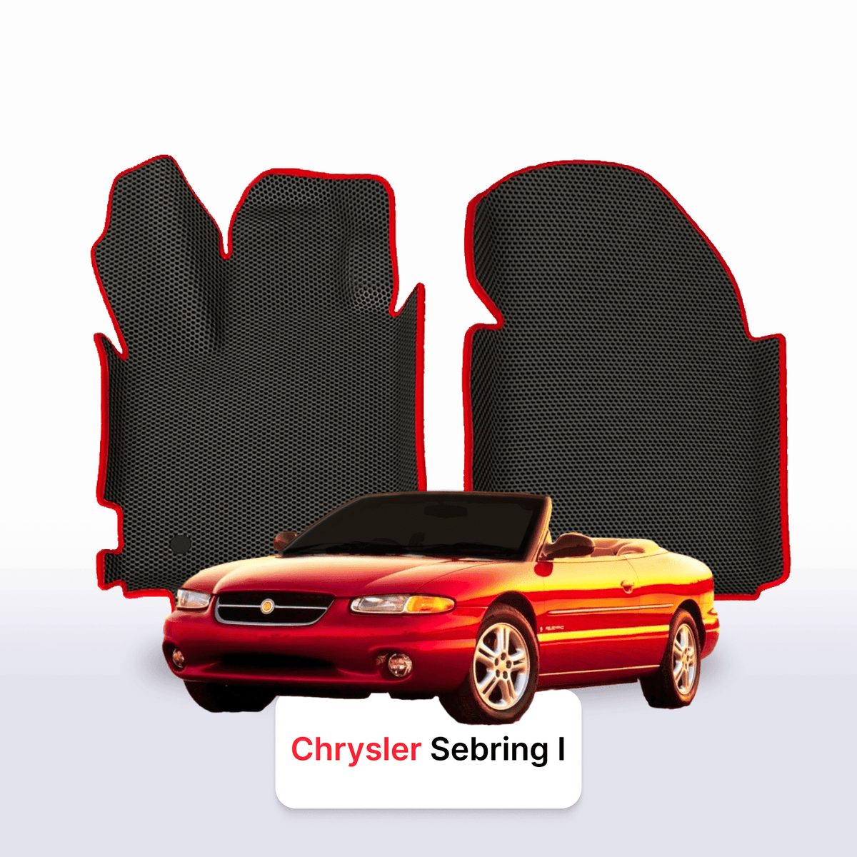 Tappetini 3D EVA per Chrysler Sebring 1 gen 1994-2000 anni CABRIO