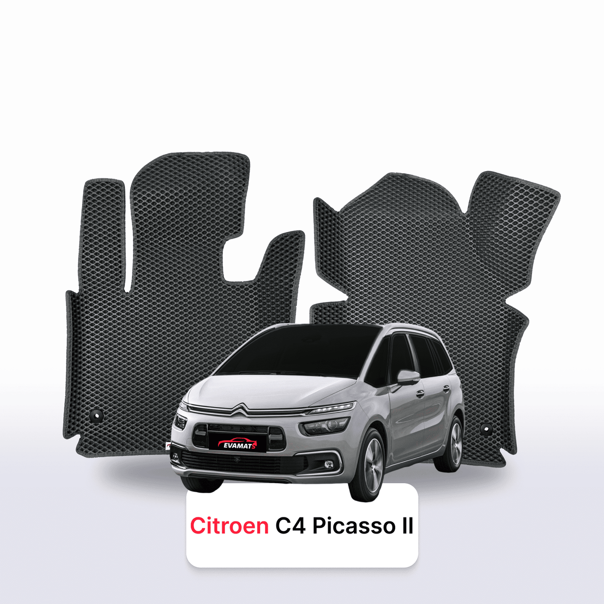 Tappetini 3D EVA per Citroen C4 Picasso 2 gen 2013-2018 anni MONOVOLUME 7 posti