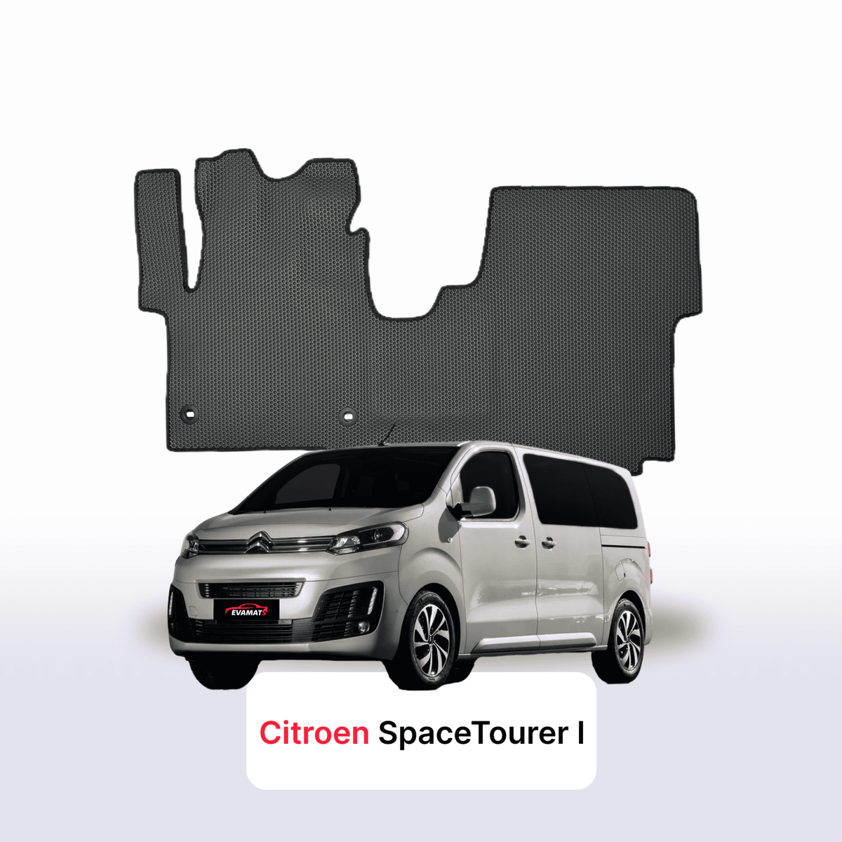 Tappetini 3D EVA per Citroen SpaceTourer I gen 2016-2028 anni MONOVOLUME CORTA