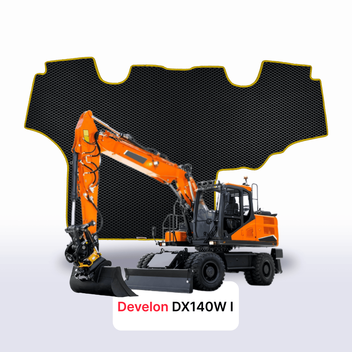 Tappetini 3D EVA per Develon DX140W 1 gen 2014-2028 anni ESCAVATORE