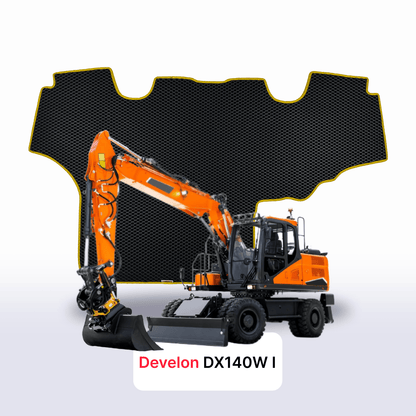 Tappetini 3D EVA per Develon DX140W 1 gen 2014-2028 anni ESCAVATORE