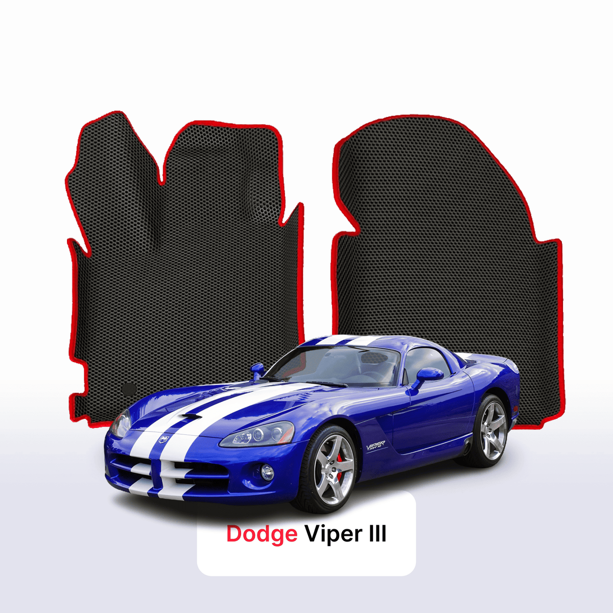 Tappetini 3D EVA per Dodge Viper 3 gen 2002-2007 anni COUPÉ