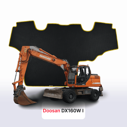 Tappetini 3D EVA per Doosan DX160W 1 gen 2008-2024 anni ESCAVATORE