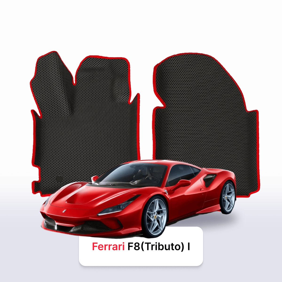 Tappetini 3D EVA per Ferrari F8 (Tributo) 1 gen 2019-2023 anni COUPÉ