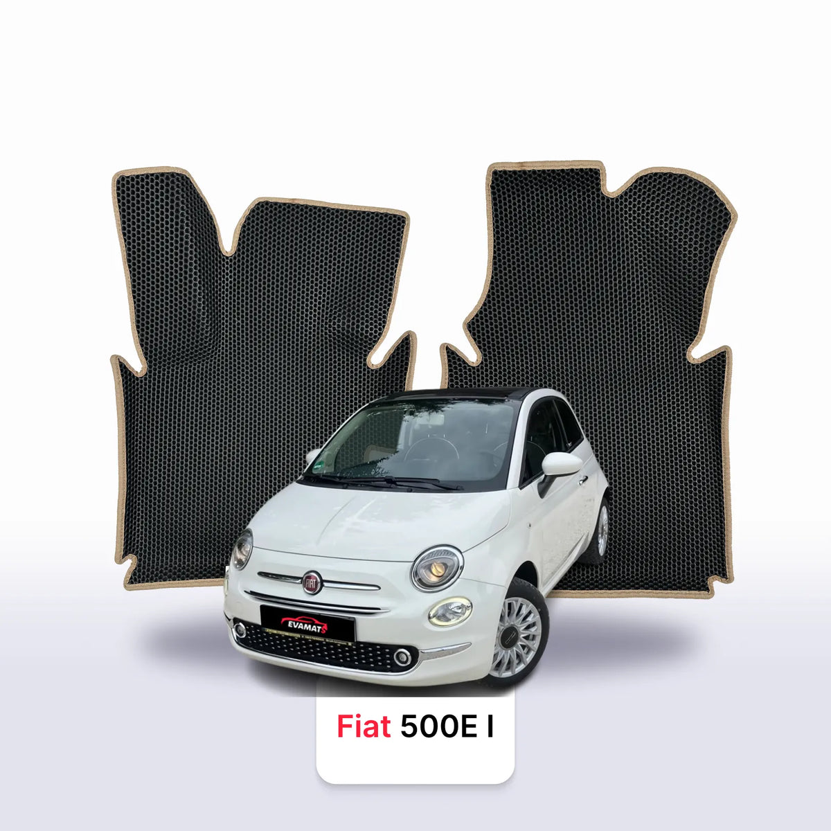 Tappetini 3D EVA per Fiat 500e 1 gen 2013-2019 anni HATCHBACK ELETTRICA 3 porte CABRIO