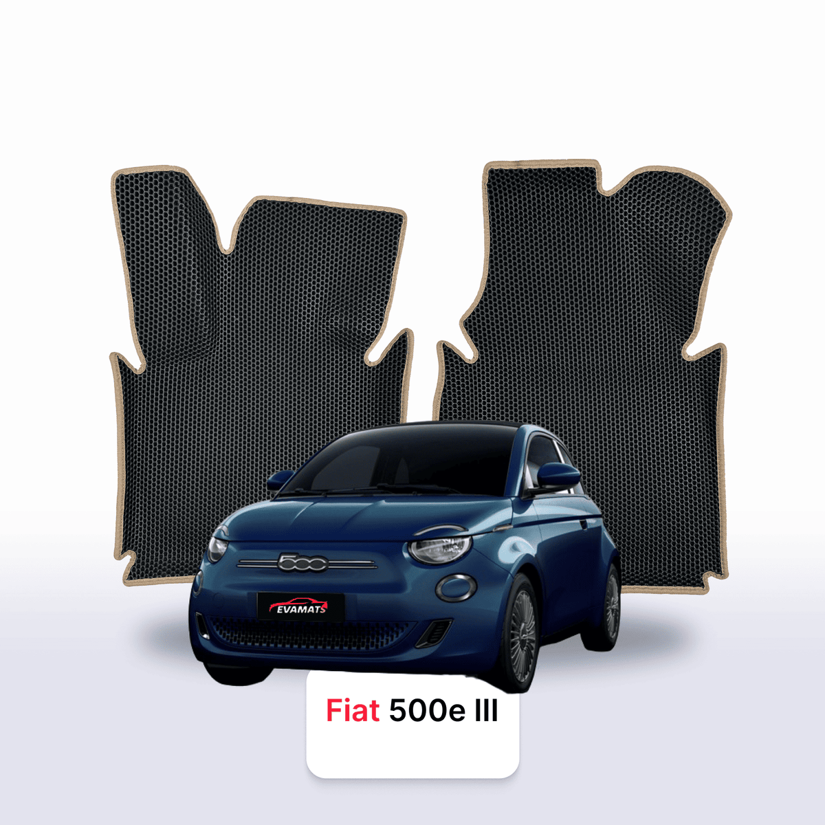 Tappetini 3D EVA per Fiat 500E 3 gen 2020-2028 anni HATCHBACK ELETTRICA 3 porte