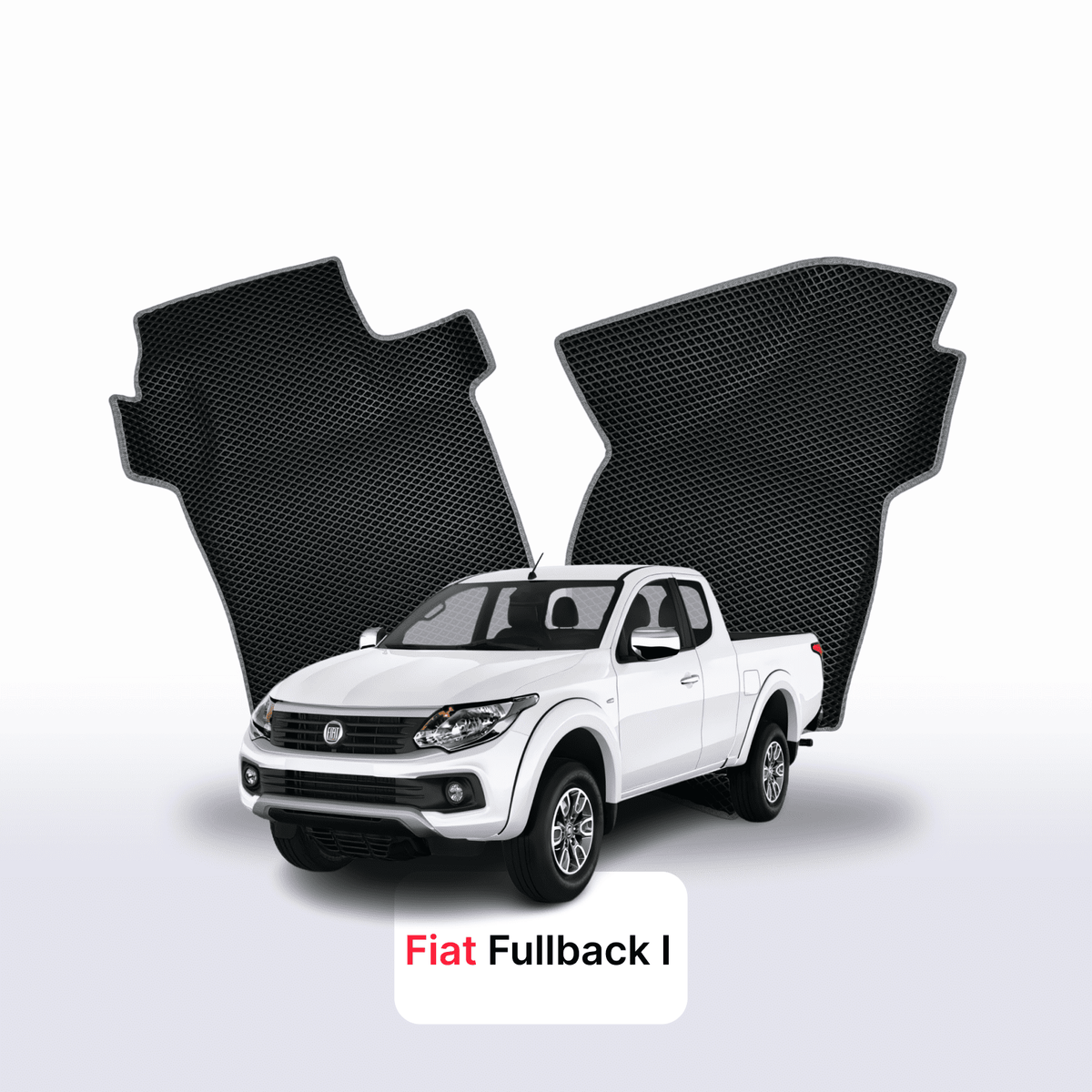 Tappetini 3D EVA per Fiat Fullback 1 gen 2016-2020 anni PICK-UP CABINA E MEZZA