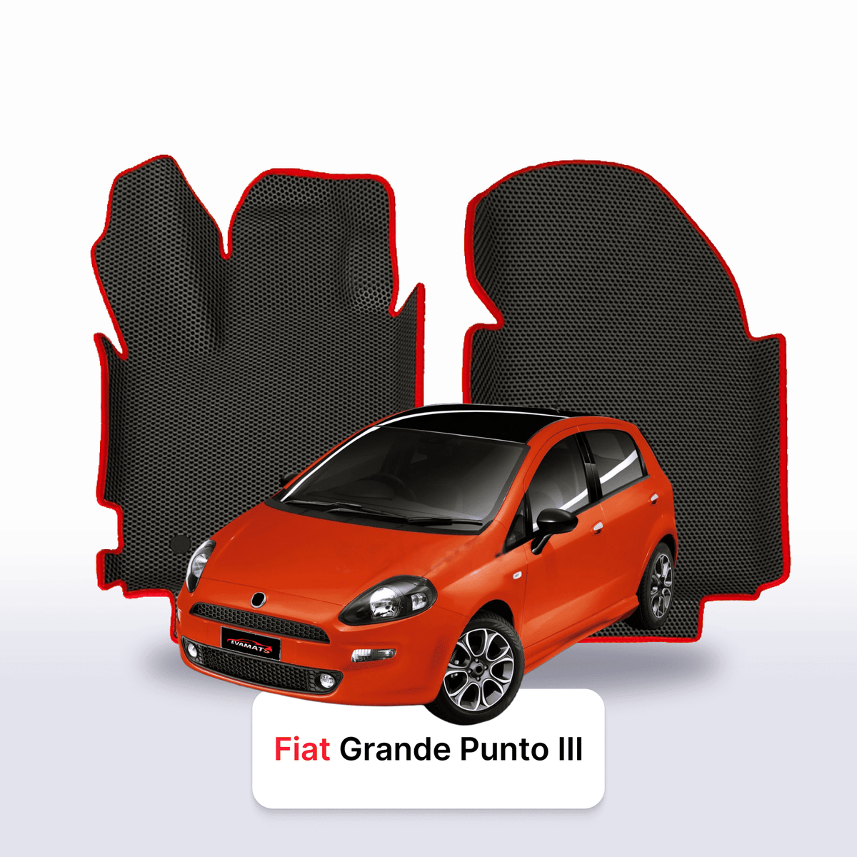 Tappetini 3D EVA per Fiat Grande Punto 3 gen 2005-2012 anni HATCHBACK 5 porte