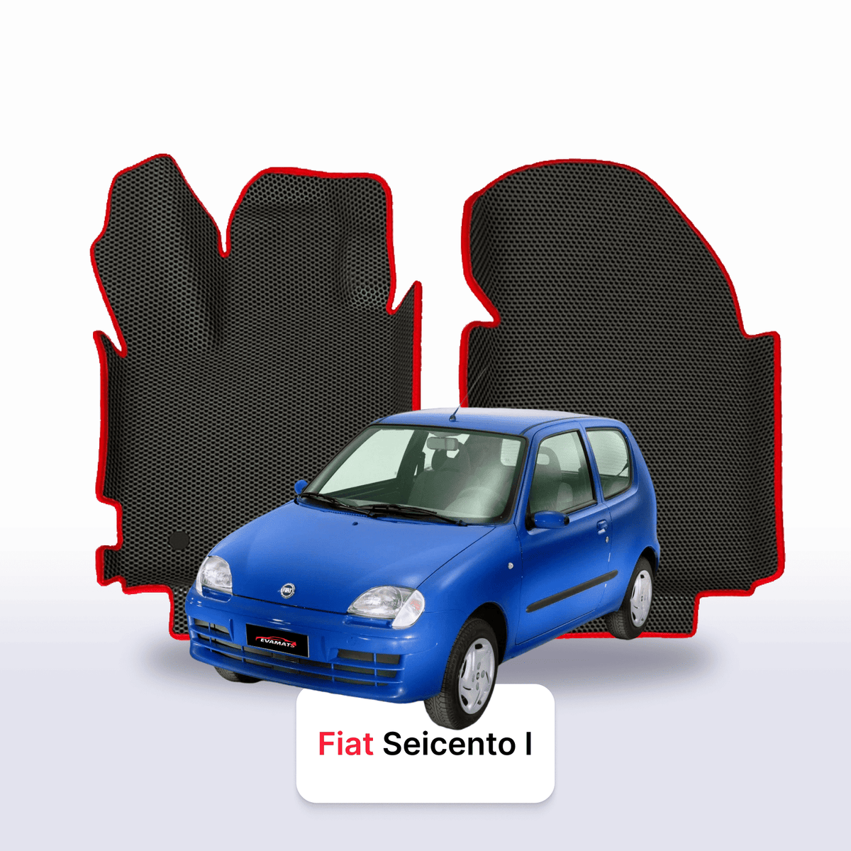 Tappetini 3D EVA per Fiat Seicento 1 gen 1997-2010 anni HATCHBACK 3 porte
