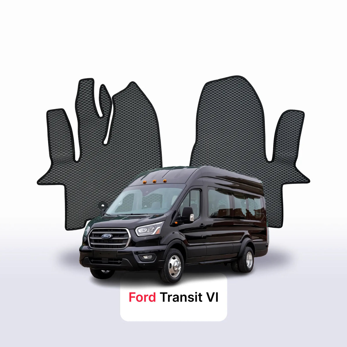 Tappetini 3D EVA per Ford Transit 6 gen 2013-2028 anni MINIBUS 9 posti