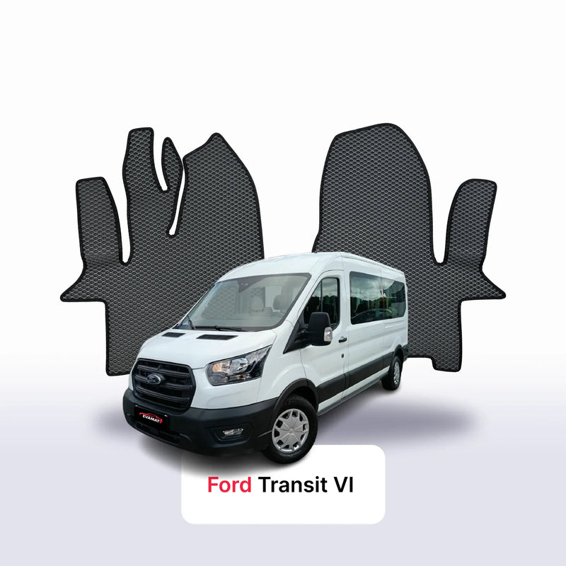 Tappetini 3D EVA per Ford Transit Long 6 gen 2018-2027 anni MINIBUS 9 posti