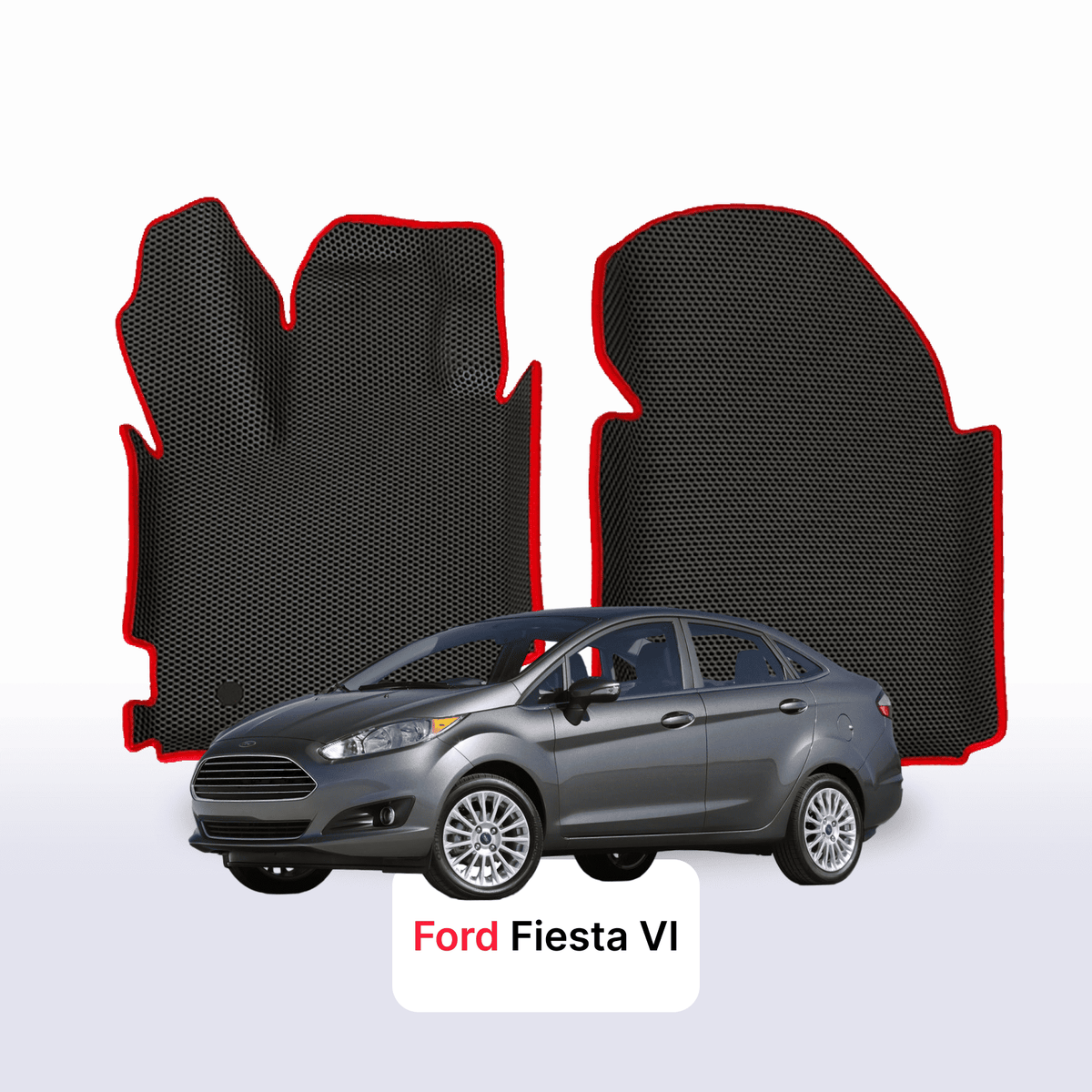 Tappetini 3D EVA per Ford Fiesta 6 gen 2008-2017 anni BERLINA