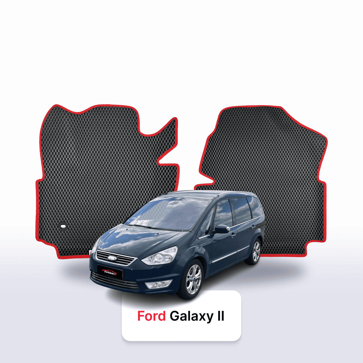 Tappetini 3D EVA per Ford Galaxy 2 gen 2006-2015 anni MONOVOLUME 5 posti