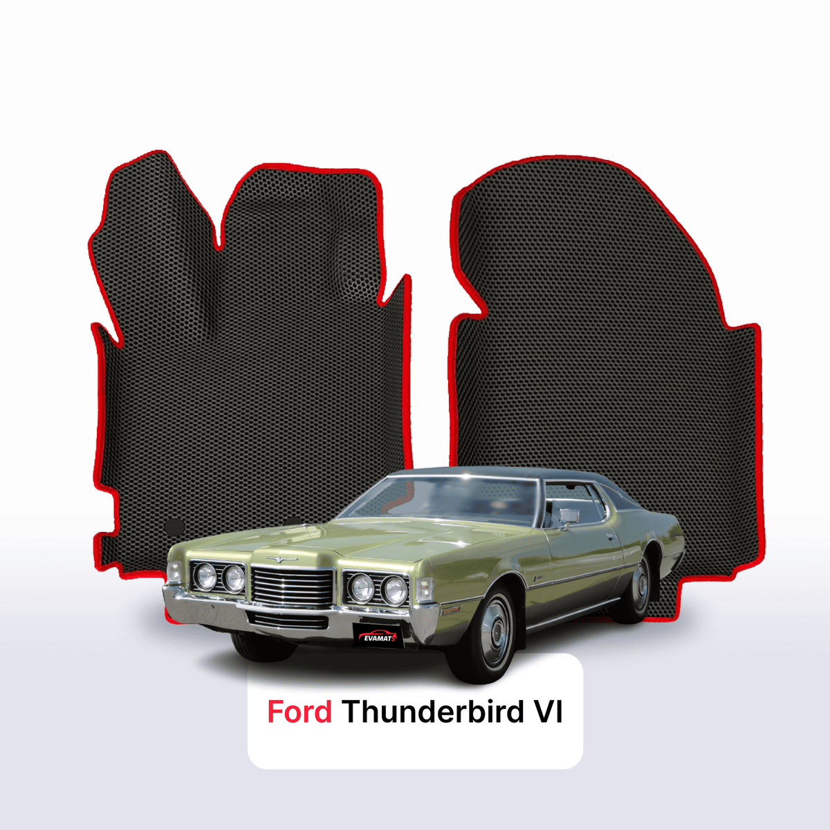 Tappetini 3D EVA per Ford Thunderbird 6 gen 1971-1976 anni COUPÉ