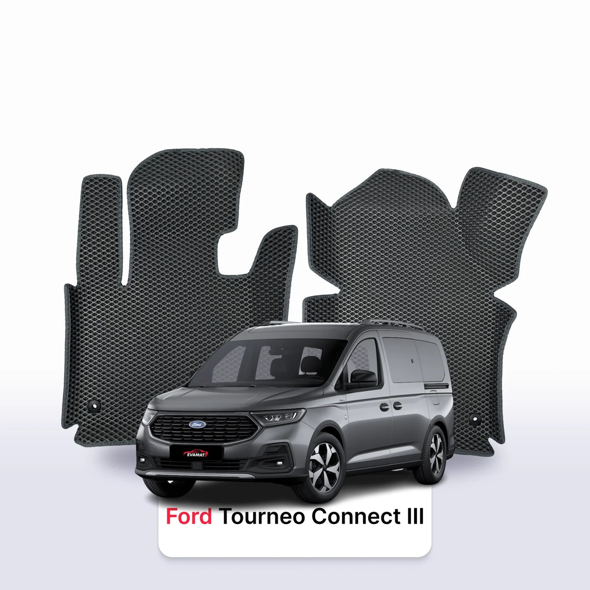 Tappetini 3D EVA per Ford Tourneo Connect 3 gen 2021-2027 anni MONOVOLUME 7 posti