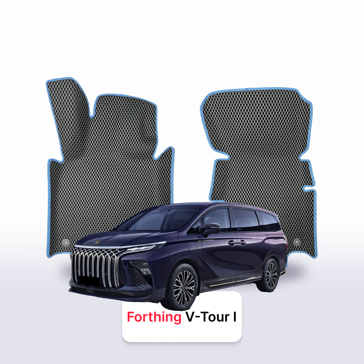 Tappetini 3D EVA per Forthing V-Tour 1 gen 2024-2027 anni MONOVOLUME