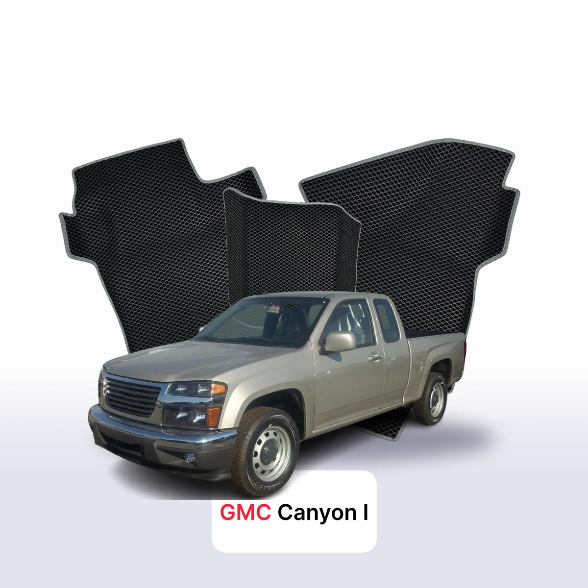 Tappetini 3D EVA per GMC Canyon 1 gen 2004-2012 anni PICK-UP CABINA E MEZZA