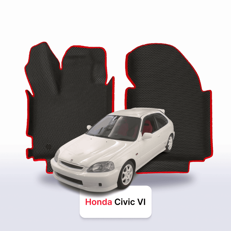 Tappetini 3D EVA per Honda Civic 6 gen 1995-2001 anni HATCHBACK 3 porte + rinforzo per il tallone in EVA