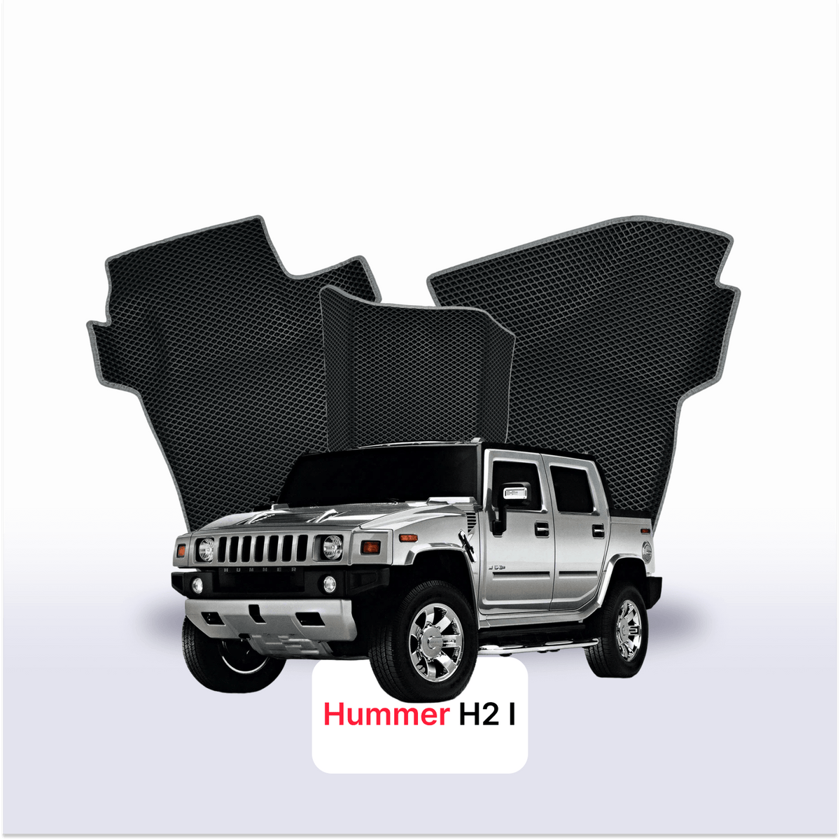 Tappetini 3D EVA per Hummer H2 1 gen 2002-2009 anni PICK-UP DOPPIA CABINA