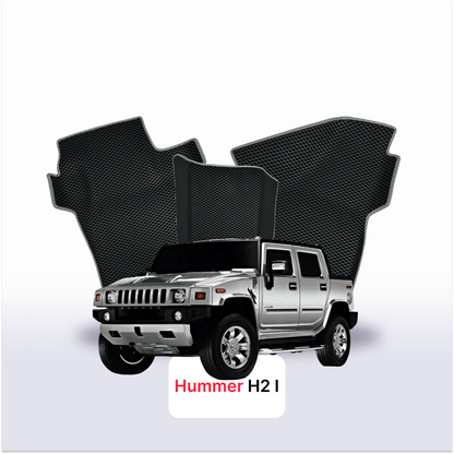 Tappetini 3D EVA per Hummer H2 1 gen 2002-2009 anni PICK-UP DOPPIA CABINA