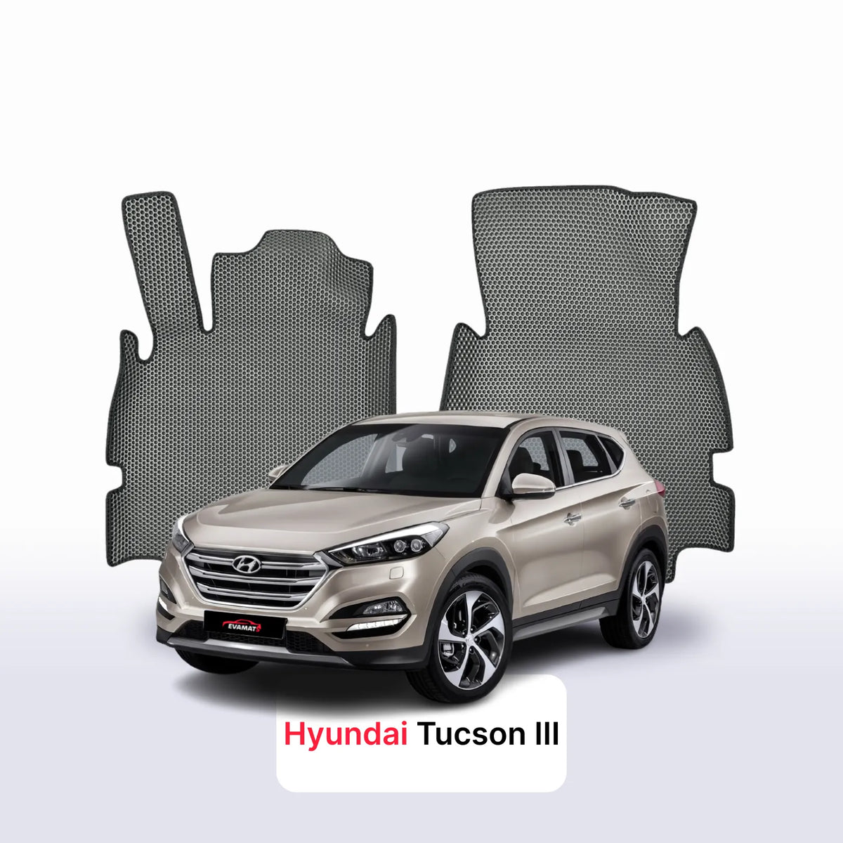 Tappetini 3D EVA per Hyundai Tucson pre-restyling 3 gen 2015-2018 anni SUV