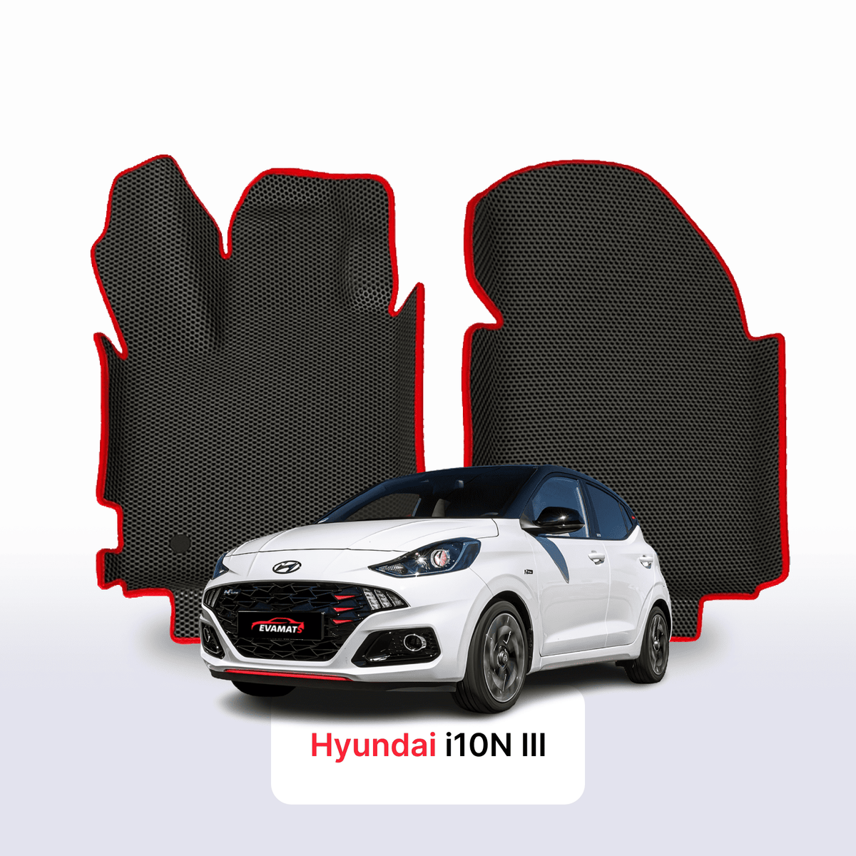 Tappetini 3D EVA per Hyundai i10N 3 gen 2019-2026 anni HATCHBACK 5 porte