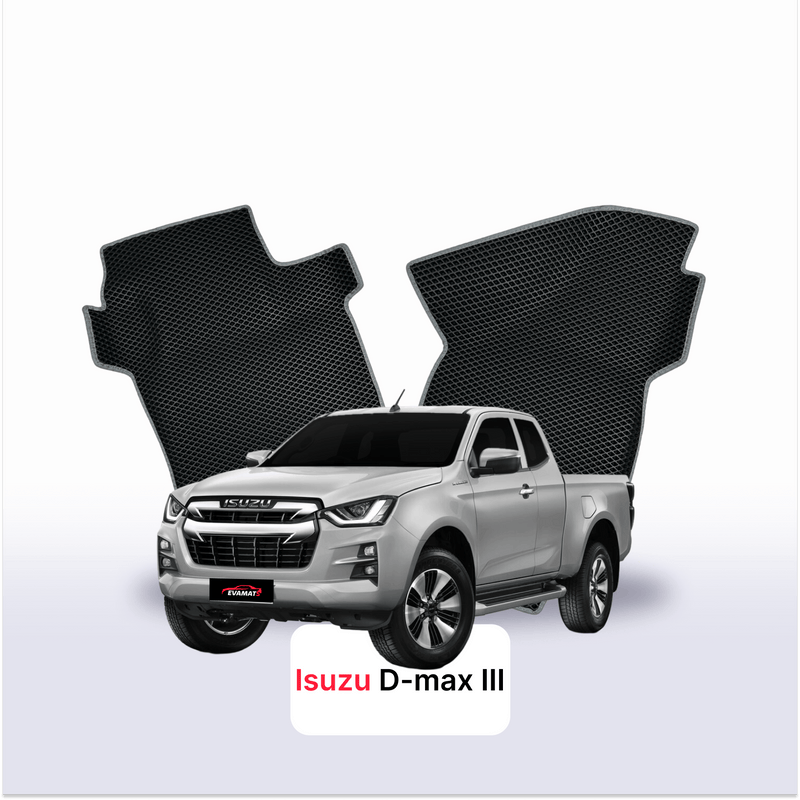 Tappetini 3D EVA per Isuzu D-Max 3 gen 2019-2027 anni PICK-UP CABINA E MEZZA