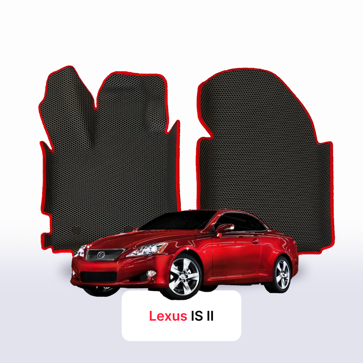 Tappetini 3D EVA per Lexus IS 2 gen 2005-2013 anni COUPÉ-CABRIO