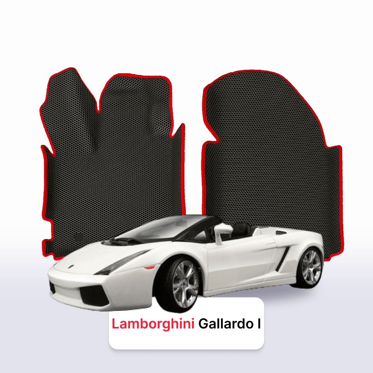 Tappetini 3D EVA per Lamborghini Gallardo 1 gen 2003-2013 anni SPYDER CABRIO