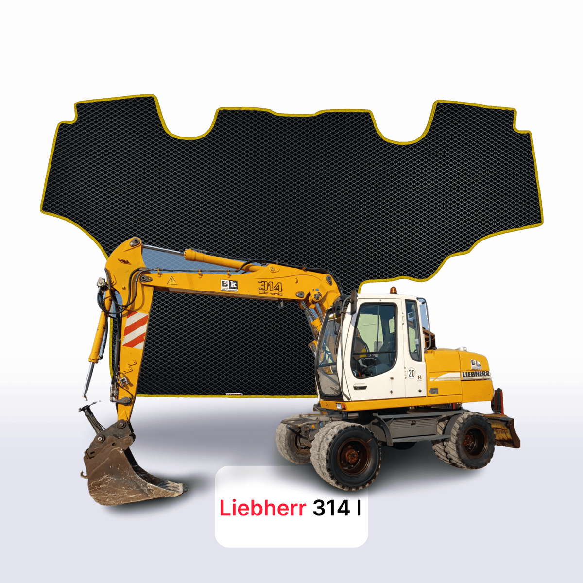 Tappetini 3D EVA per Liebherr 314 1 gen 2007-2012 anni ESCAVATORE