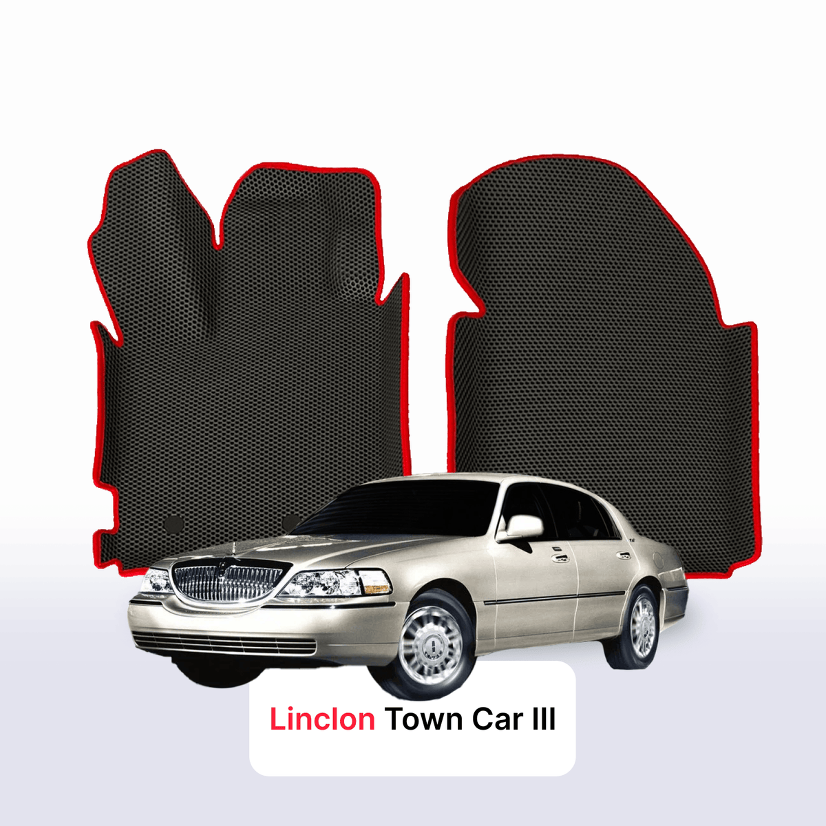 Tappetini 3D EVA per Lincoln Town Car 3 gen 1997-2011 anni BERLINA + rinforzo per il tallone in metallo