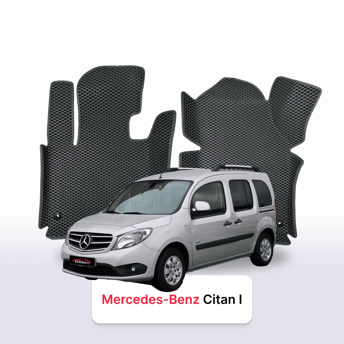 Tappetini 3D EVA per Mercedes-Benz Citan 1 gen (W415) 2012-2021 anni MULTISPAZIO