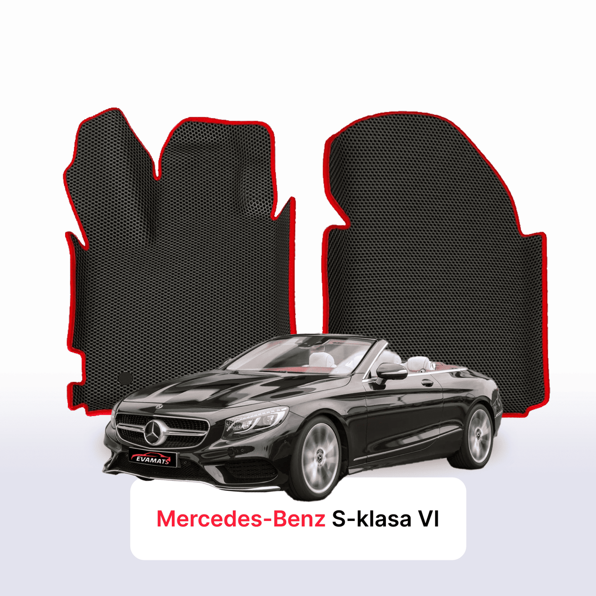 Tappetini 3D EVA per Mercedes-Benz Classe S 6 gen (W222) 2014-2020 anni CABRIO