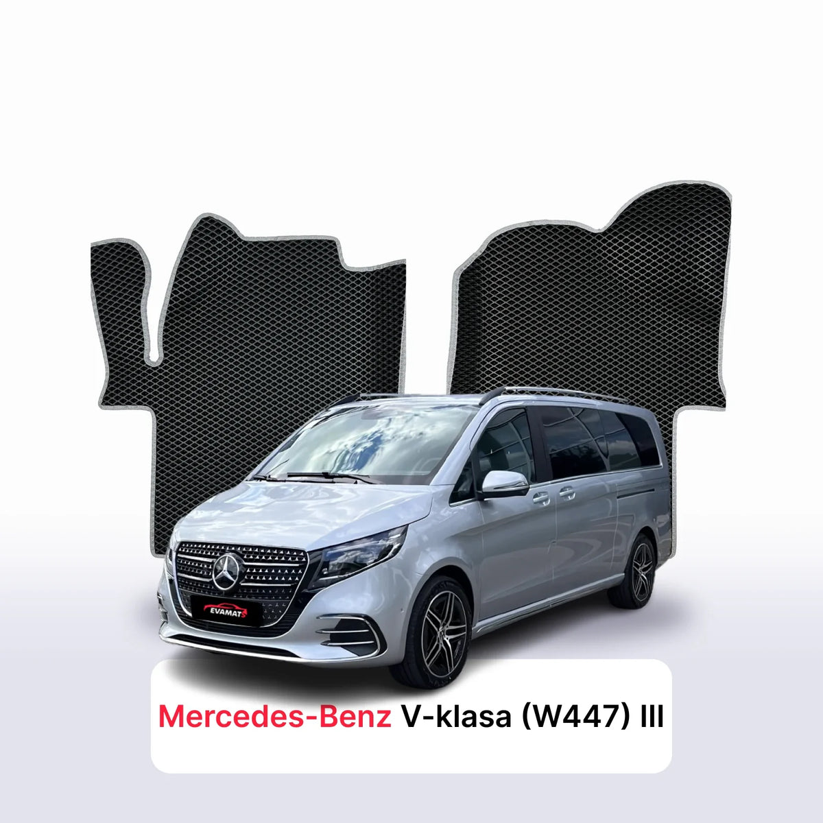 Tappetini 3D EVA per Mercedes-Benz Classe V (W447) 3 gen 2024-2028 anni MINIBUS EXCLUSIVE