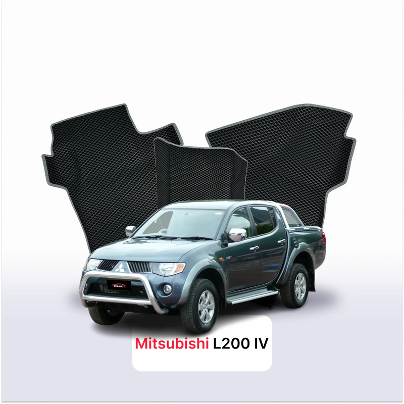 Tappetini 3D EVA per Mitsubishi L200 pre-restyling 4 gen 2005-2011 anni PICK-UP DOPPIA CABINA