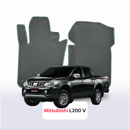Tappetini 3D EVA per Mitsubishi L200 5 gen 2015-2023 anni PICK-UP DOPPIA CABINA