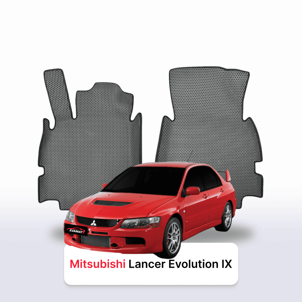 Tappetini 3D EVA per Mitsubishi Lancer Evolution 9 gen 2005-2007 anni BERLINA